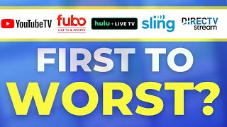 First to Worst Live TV Streaming Services Ranked Again [upl. by Idolem]