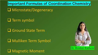 Microstate Degeneracy Ground State Term Mulliken Term Symbol Magnetic momentMicrostateTermsymbol [upl. by Faxun]