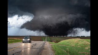 EF3 Tornado Intercept in Harlan Iowa GoPro POV [upl. by Airdnahs]