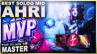 AHRI IS THE BEST SOLOQ MID LANER MVP GAME  League of Legends [upl. by Vasya]