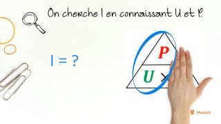 Manipuler une formule Puissance tension et intensité Méthode du triangle Maskott [upl. by Abehsat]