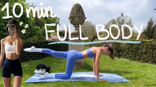 10MIN everyday full body hourglass pilates workout  no equipment  beginner friendly [upl. by Udella222]