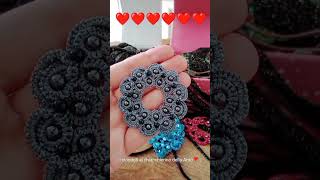 Vi piacciono i miei ciondoli al chiacchierino Io adoro quello azzurro🥰 Orecchini Needle tatting [upl. by Raul982]