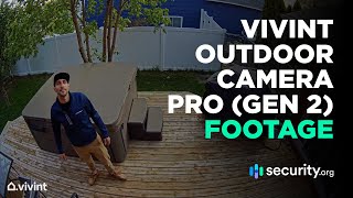 Vivint Outdoor Camera Pro Gen 2  Sample Recordings [upl. by Atilrak709]