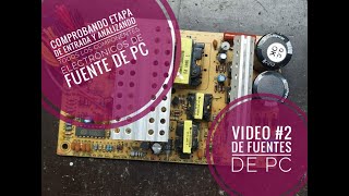 ✅Analizando el CIRCUITO DE ENTRADA de una fuente de PC fusible puente de diodos termistor etc 💪 [upl. by Clywd]