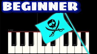 Wellerman Sea Shanty  BEGINNER Piano Tutorial by Bart [upl. by Elleuqram]