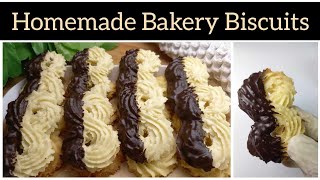 Homemade Bakery Biscuits Recipe  Authentic Bakery Chef Biscuits  Vanilla Chocolate Biscuits 4k [upl. by Coke]