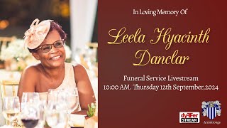 Leela Hyacinth Danclar Funeral Service Livestream [upl. by Talyah695]