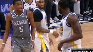 DRAYMOND GOT ON DEAARON FOXS NERVES WITH TRASHTALKING quotCOME HERE amp SAY IT TO MY FACEquot [upl. by Aztiley]