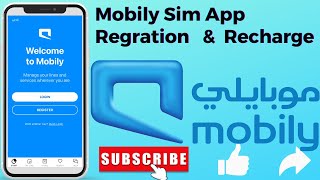 Mobily App kaise chalu kare  Mobily app login  Mobily app registration Mobily sim recharge [upl. by Aterg]