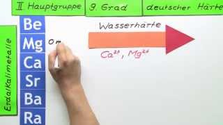 Periodensystem der Elemente II Hauptgruppe 9 Der Grad deutscher Härte  Chemie [upl. by Sabella]