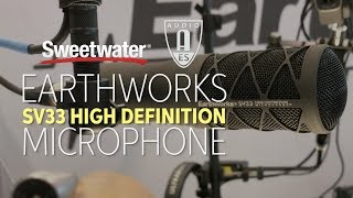 Earthworks SV33 High Definition Microphone at AES 2017 [upl. by Atiuqcaj]