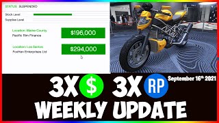 Best Ways to Make Money in GTA 5 Online This Week Update September 16th 2021 [upl. by Ynagoham682]