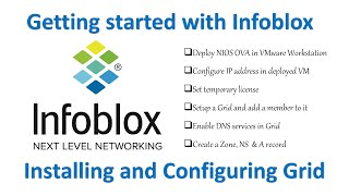 Getting Started with Infoblox DDI  Setup amp Configure DDI Grid  Create Zone amp A record on Infoblox [upl. by Seidule]