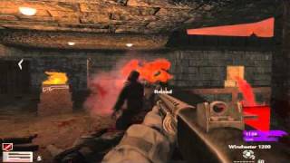 Cod 5 Zombies MARS Custom Map PART 1 Nazi Zombies ZM Mars world at war coop HD [upl. by Opaline]