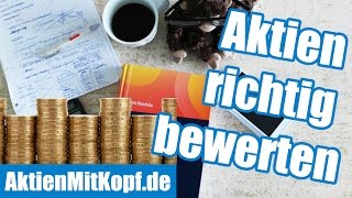 Aktienbewertung richtig lernen Die 4 Bewertungsmodelle von Aktien amp Wettbewerbsanalyse [upl. by Ronna]