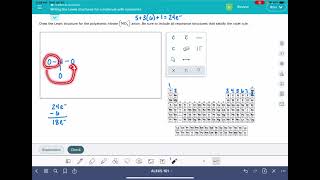 ALEKS Writing the Lewis structure for a molecule with resonance [upl. by Aiynot473]