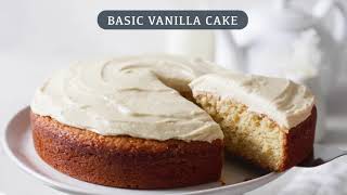 Basic Vanilla Cake 8 inch single layer [upl. by Ricca]