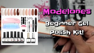 MODELONES BEGINNER GEL POLISH KIT FROM AMAZON [upl. by Adiaros]