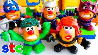 Mr Potato Head Super Hero Assembly Pack PapaHeroes Unidos  Patatas Avengers [upl. by Nosneh]