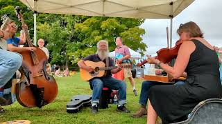 Music  Brunswick Topsham Land Trust Farmers Market  2024  Blue Grass Band [upl. by Correy540]