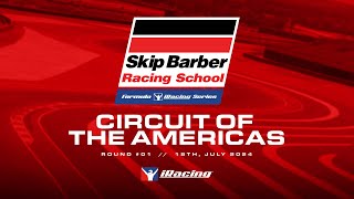 Skip Barber Formula iRacing Series  Round 1  Circuit of The Americas [upl. by Atnuahc715]