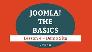 Joomla 3 Tutorial  Lesson 04  Demo Site [upl. by Mazur]