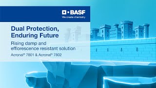 BASF  Acronal® 7802 and Acronal® 7801 a rising damp and efflorescence solution [upl. by Layney]