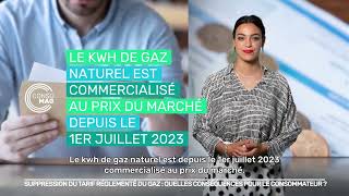 SUPPRESSION DU TARIF RÉGLEMENTÉ DE VENTE DU GAZ  QUELLES CONSÉQUENCES POUR LE CONSOMMATEUR [upl. by Any]