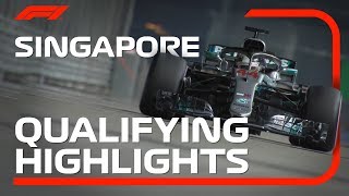 2018 Singapore Grand Prix Qualifying Highlights [upl. by Atoiganap]