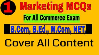 Marketing MCQs  MCQ for All Commerce Exams  My Commerce Info [upl. by Akemej]