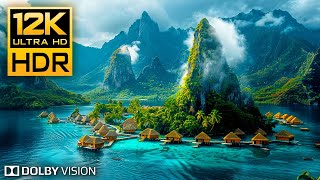 Wonderful NATURE 12K HDR 120fps Dolby Vision  8K EARTH  BGM [upl. by Mintz238]