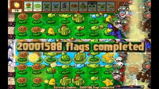 Survival Endless Flag 20001588  Plants VS Zombies [upl. by Haletta]