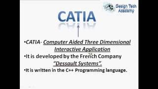 Short introduction of CATIA [upl. by Rona]