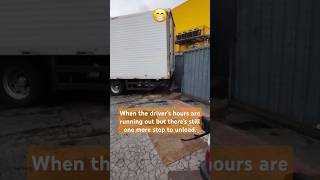 When the driver wants to get home truck lkw camion trucking hgv smile work job [upl. by Ahsinar]