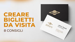 8 Consigli per creare Biglietti da Visita efficaci [upl. by Terhune]