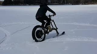 Fat Bike Ski on LaMere Electric Fat Bike so Awesome [upl. by Leilani]