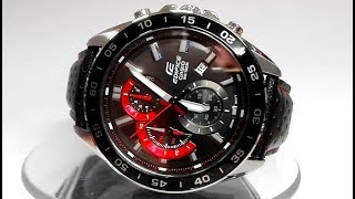 Casio Edifice EFV550L1AV watch video 2018 [upl. by Gobert]