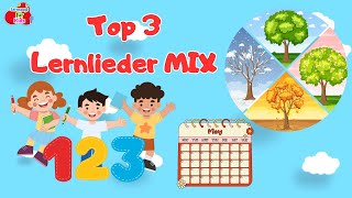 Top 3 Lernlieder – Zahlen Wochentage und Jahreszeiten für Kinder [upl. by Harley]