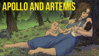 The Birth of Apollo and Artemis The Battle Against the Terrible Serpent Python  Animated Version [upl. by Hanan]