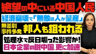 【絶望の中にいる中国人民】治安悪化！経済崩壊で無敵の人が量産「邦人の親子も狙われた」…処理水で反日煽った影響か！？日本企業の脱中国がさらに加速へ [upl. by Errehs780]