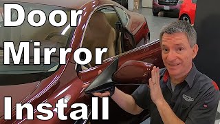 Installing a Door Mirror on an Aston Martin DB9 [upl. by Ahearn]