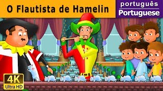 O Flautista de Hamelin  The Pied Piper Of Hamelin in Portuguese  Portuguese Fairy Tales [upl. by Beard290]