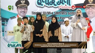 LIVE  Cerdas Quran Tingkat Sekolah Dasar Sederajat Kabupaten Pasaman Tahun 2023 Episode 17 [upl. by Casilde928]