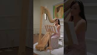 LovelyBillie EilishCover Bibiana C Cortés Harpist [upl. by Annaeoj]