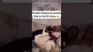 AROLDIS CHAPMAN HAS AN INTERESTING INSTAGRAM STORY [upl. by Arret952]