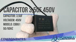 Capacitor para Ventilador 35uf 450v 2fios [upl. by Tutto]