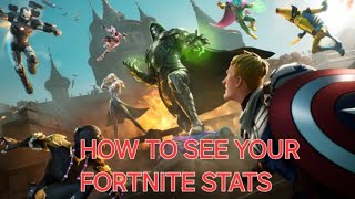 Kako pogledati svoju fortnite statistiku Tutorial [upl. by Scopp]