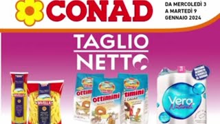 Volantino CONAD 🛒dal 3 al 9 Gennaio 2024 [upl. by Rehteh]