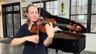 Paganini Caprice No 5 with original bowing on viola [upl. by Notterb305]